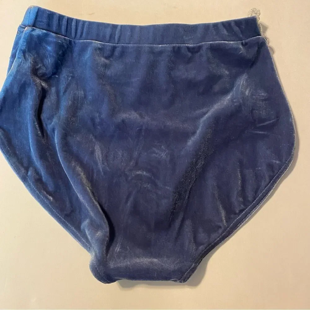 Weissman solo dance costume 2 piece blue Velvet You Are My Sunshine 14153 LA